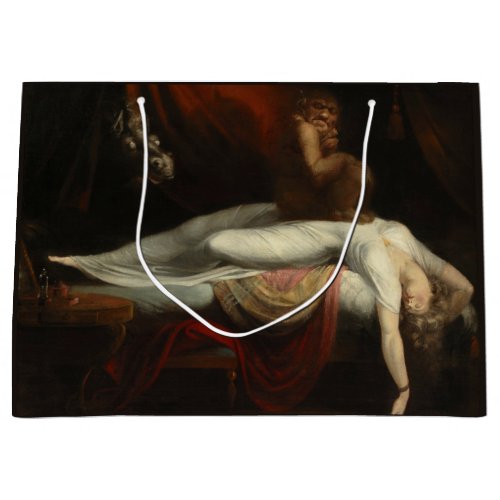 The Nightmare by Henry Fuseli Large Gift Bag