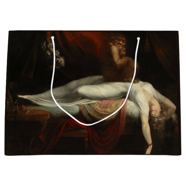 The Nightmare (by Henry Fuseli) Large Gift Bag (Front)