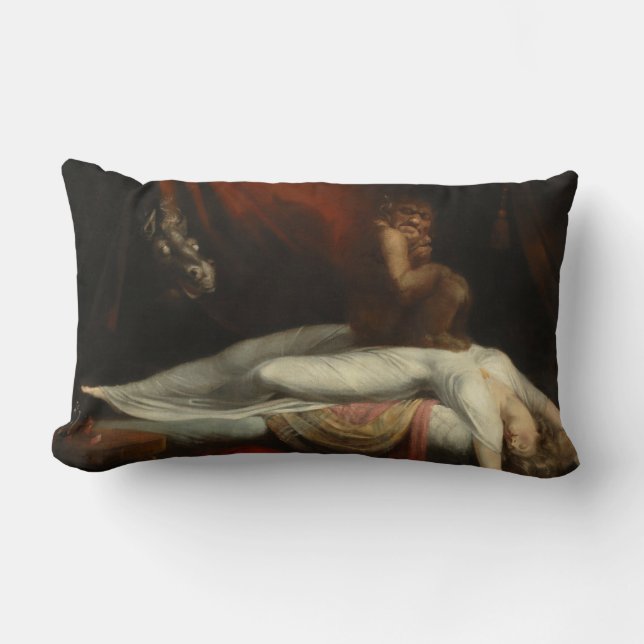 The Nightmare (by Henry Fuseli) Lumbar Pillow (Front)