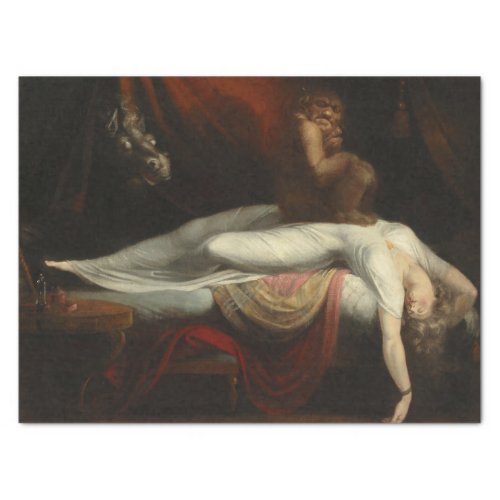 The Nightmare by Henry Fuseli Tissue Paper