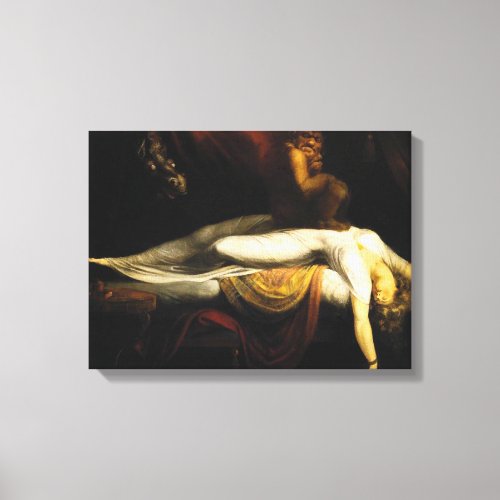 The Nightmare Painting Henry Fuseli Thomas Burke Canvas Print