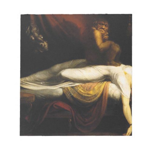 The Nightmare Painting Henry Fuseli Thomas Burke Notepad