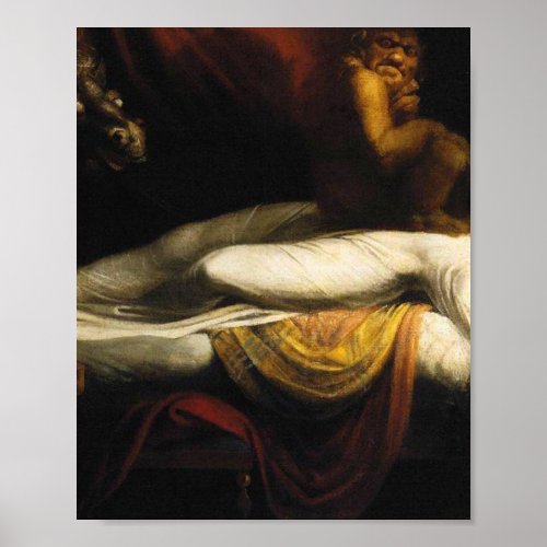 The Nightmare Painting Henry Fuseli Thomas Burke Poster