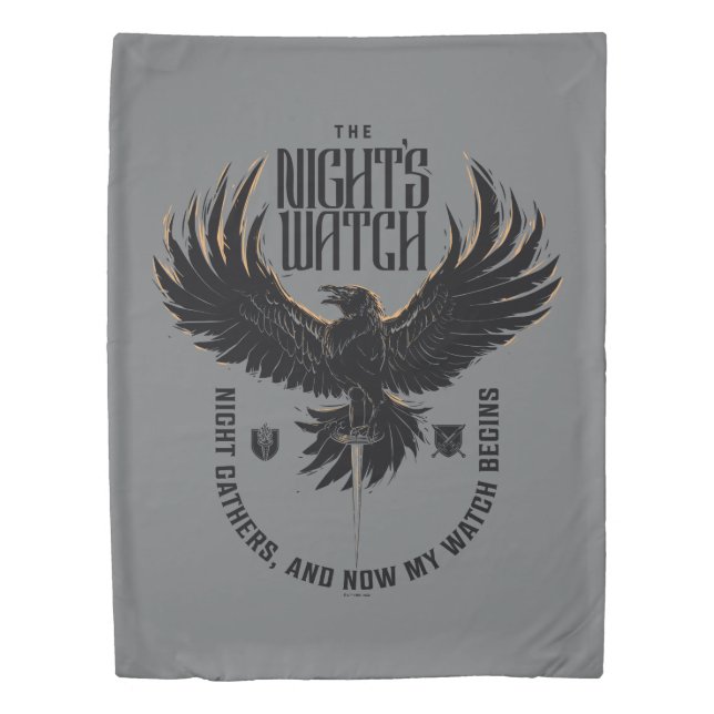 The Night's Watch Motto Duvet Cover (Front)
