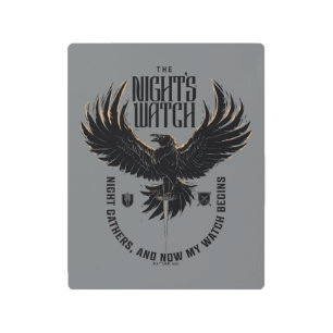 The Night's Watch Motto Metal Print