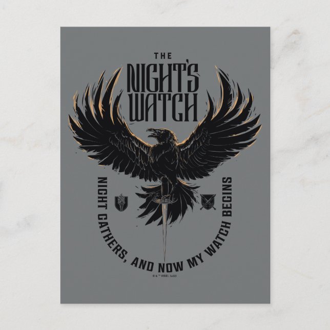 The Night's Watch Motto Postcard (Front)