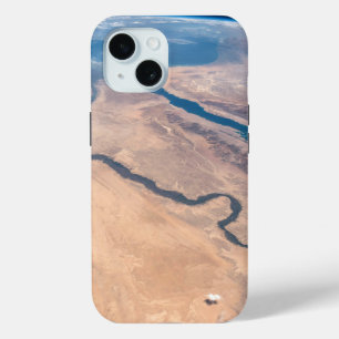 The Nile River, Red Sea And Mediterranean Sea. iPhone 15 Case