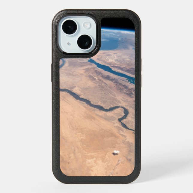 The Nile River, Red Sea And Mediterranean Sea. iPhone 15 Case (Back)