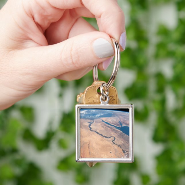 The Nile River, Red Sea And Mediterranean Sea. Keychain (Hand)