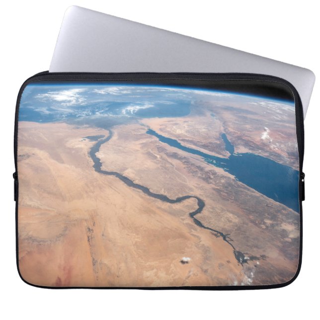The Nile River, Red Sea And Mediterranean Sea. Laptop Sleeve (Front)