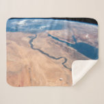 The Nile River, Red Sea And Mediterranean Sea. Sherpa Blanket