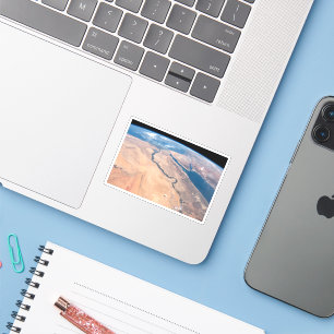 The Nile River, Red Sea And Mediterranean Sea. Sticker