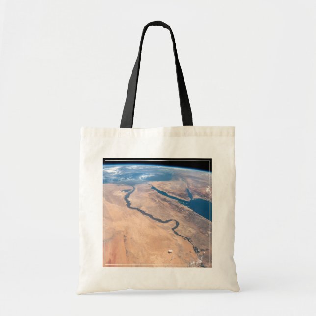 The Nile River, Red Sea And Mediterranean Sea. Tote Bag (Front)