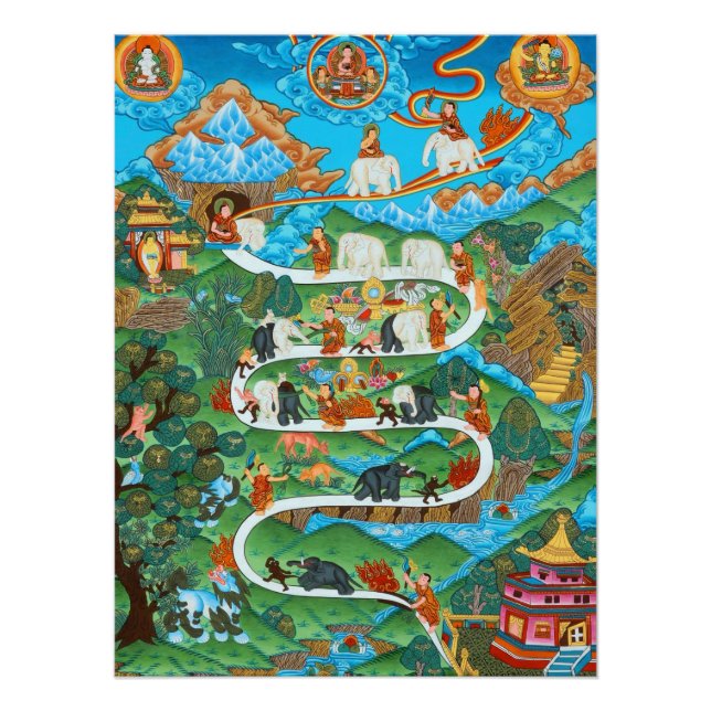  The Nine Mental Abidings Samatha Poster (Front)