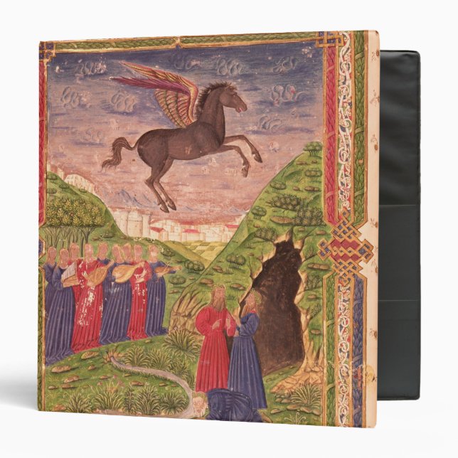 The nine Muses playing instruments 3 Ring Binder (Front/Inside)