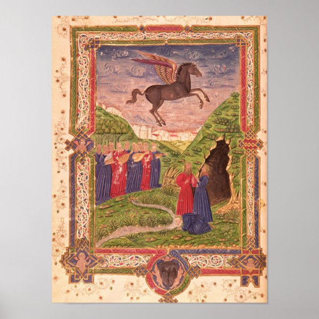 The nine Muses playing instruments Poster (Front)