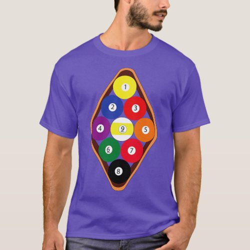 The NineBall Rack Pool Game T_Shirt