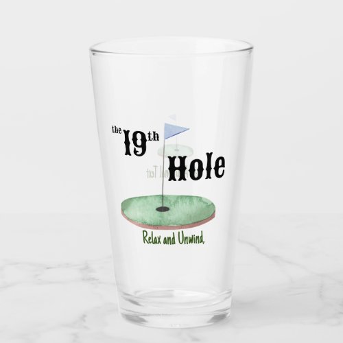 The Nineteenth Hole Glass Cup