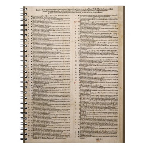 The Ninety_five Theses Martin Luther Notebook