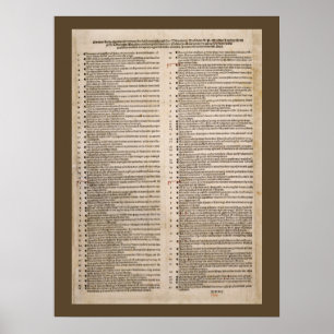 The Ninety-five Theses (Martin Luther) Poster