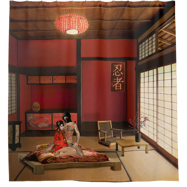 The Ninja Shower Curtain (Front)