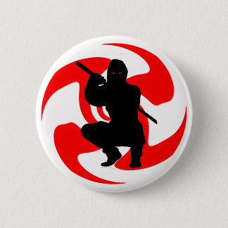 THE NINJA STRIKES PINBACK BUTTON