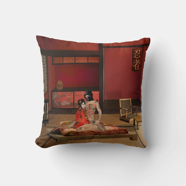 The Ninja Throw Pillow (Front)