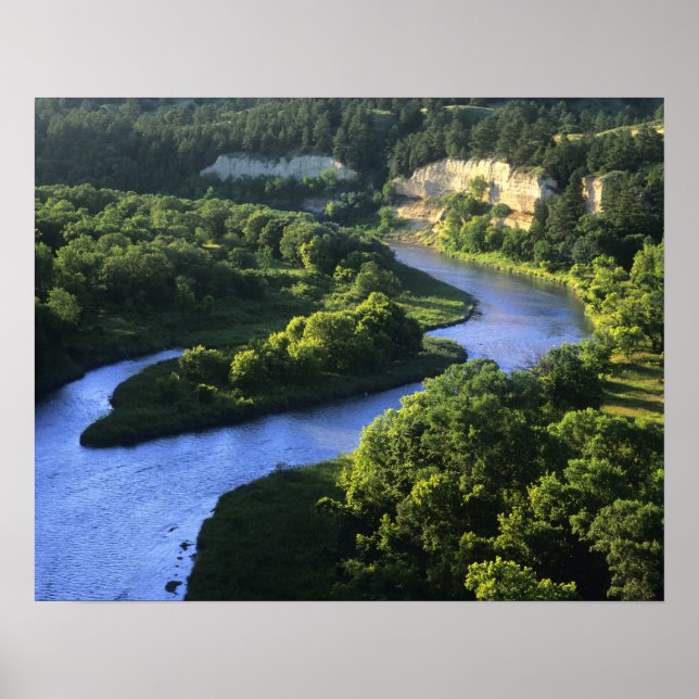 The Niobrara River near Valentine Nebraska Poster (Front)