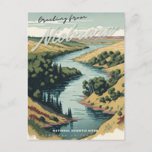 The Niobrara River Postcard