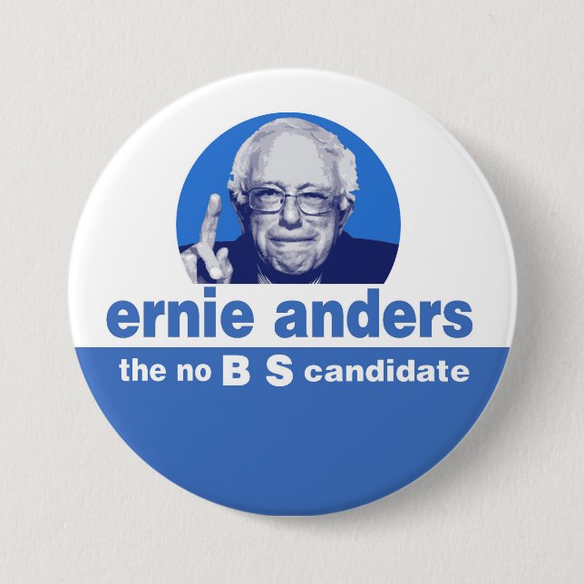 The no BS  candidate Button (Front)