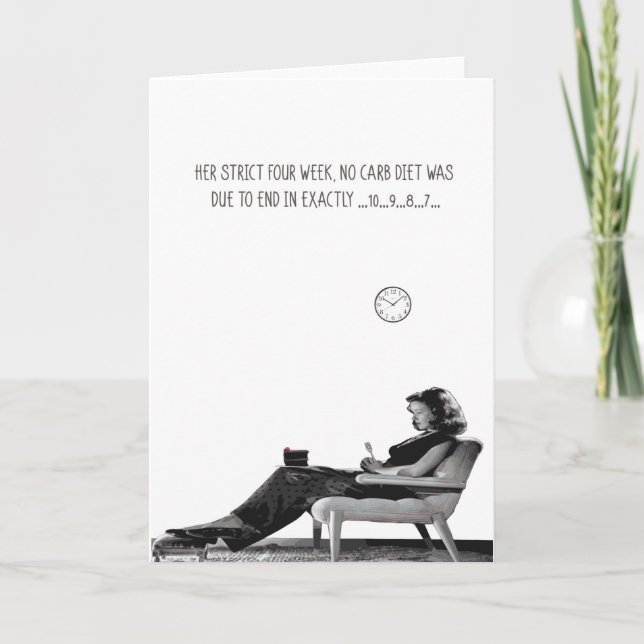 The no carb diet card (Front)