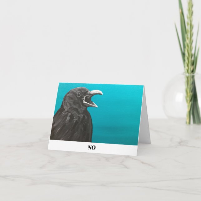The No Crow Note Card (Front)