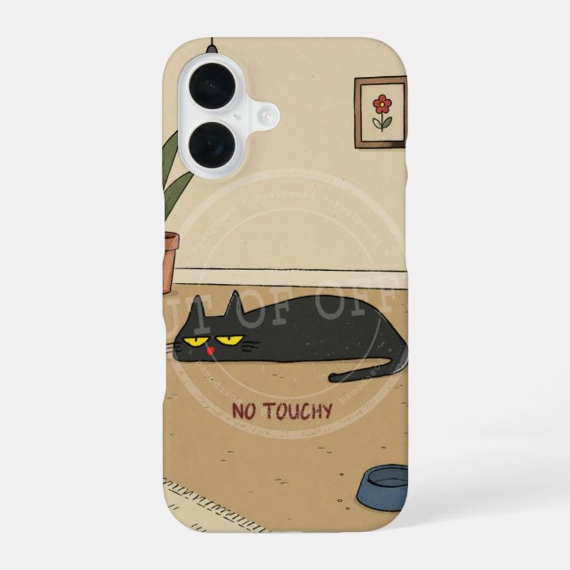 The "No Touchy" Zone iPhone Case (Back)