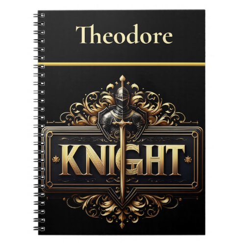 The Noble Knight Emblem Notebook