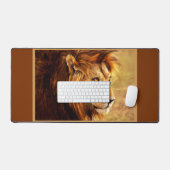 The Noble Lion Photograph Desk Mat (Keyboard & Mouse)