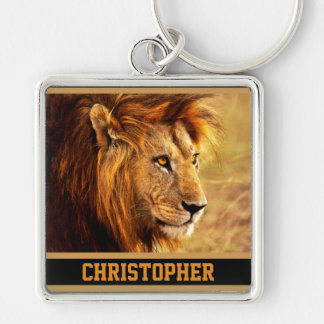 The Noble Lion Photograph Keychain