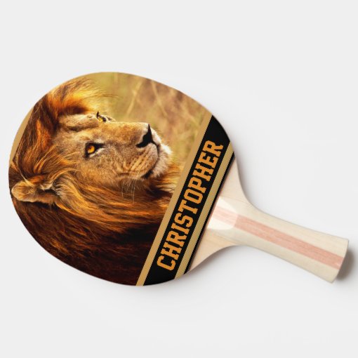 The Noble Lion Photograph PingPong Paddle Zazzle