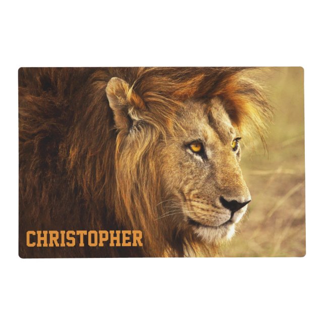 The Noble Lion Photograph Placemat (Front)