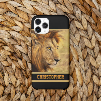 The Noble Lion Photograph Iphone 8/7 Plus Slider Case by ironydesignphotos at Zazzle