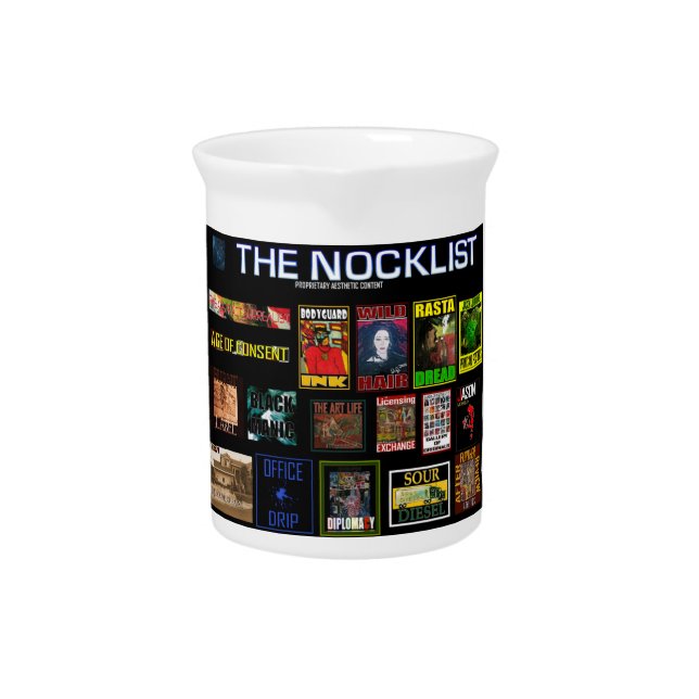 THE NOCKLIST BEVERAGE PITCHER (Front)