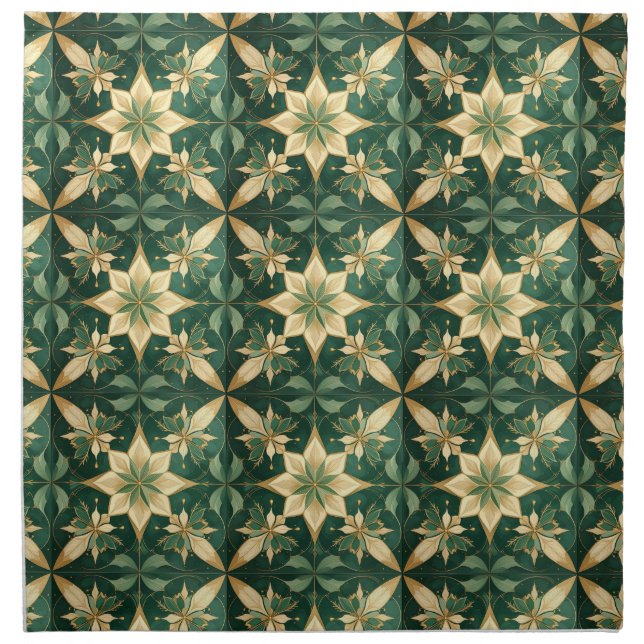 The Noël Kitchen Elegance - Star Cloth Napkin (Front)