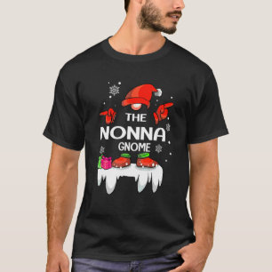 The Nonna Gnome Matching Family Christmas Pajamas  T-Shirt