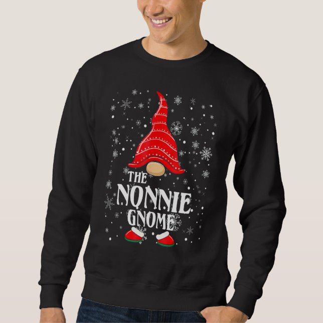 The Nonnie Gnome Matching Family Group Christmas P Sweatshirt (Front)