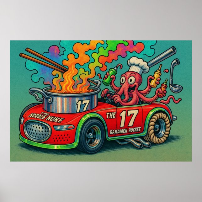 The Noodle Nuke (The Ramen Rocket) Poster (Front)