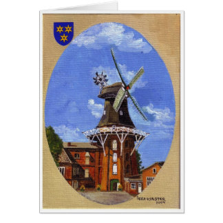 The Norden Mühle painted in acrylic Cards