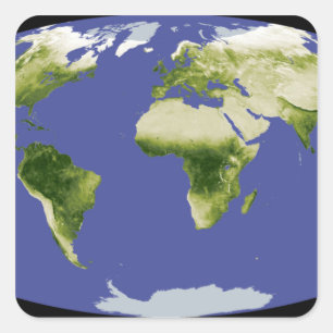The Normalized Difference Vegetation Index Square Sticker