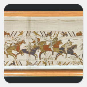 The Norman cavalry attacks the English Square Sticker