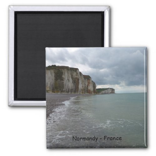 The Normandy coast in France _ Les Petites Dalles Magnet