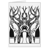 "The Norns" papercut design by Jennifer Kuhns (Front)