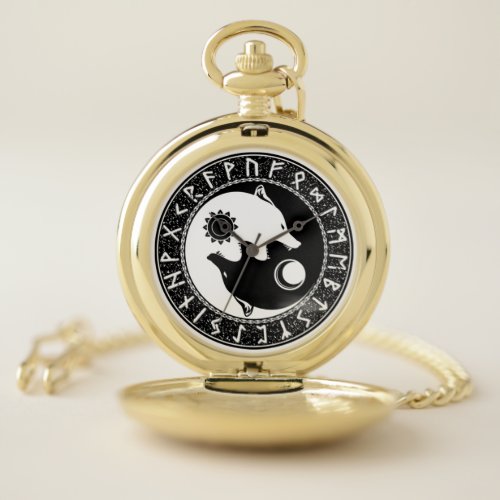 The Norse wolves Pocket Watch